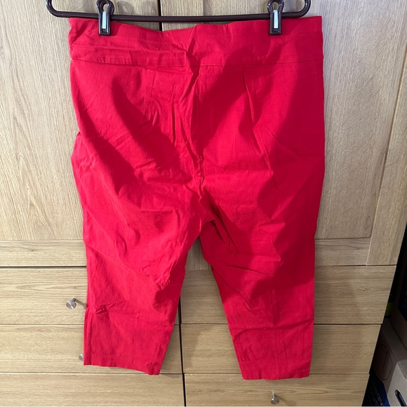Women’s Alfani Red Cropped Crapi Pants - Picture 16 of 16